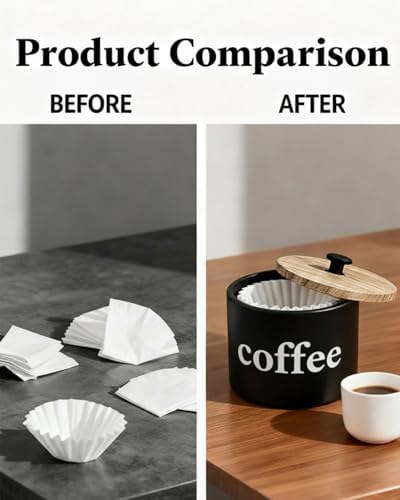 Built-in Storage Filter Holder – Space-Saving Countertop Essential for