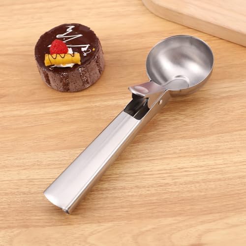 Stainless Steel Ice Cream Scoop 4-Piece Set, Ice Cream Scoops with