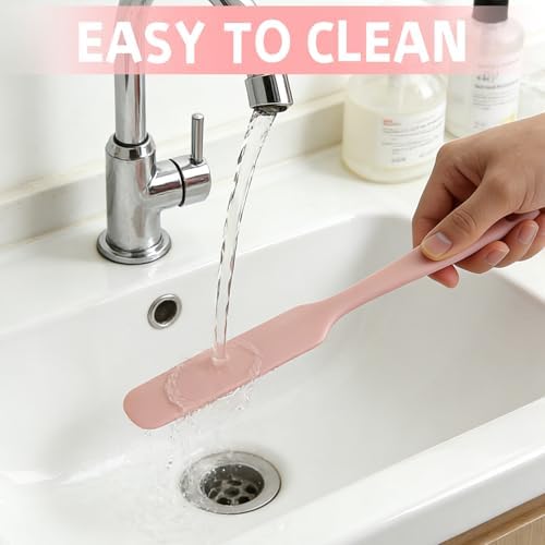8 Pack Silicone Jar Spatula Set – Long Handle Small Skinny Spatulas