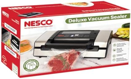 Nesco Deluxe VS-12 Vacuum Sealer, 130 Watts