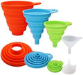 KongNai 4 Sizes Kitchen Funnel Set, Food Grade Silicone Collapsible