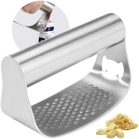 Garlic Press Rocker Rust Proof Kitchen Tool for Ginger