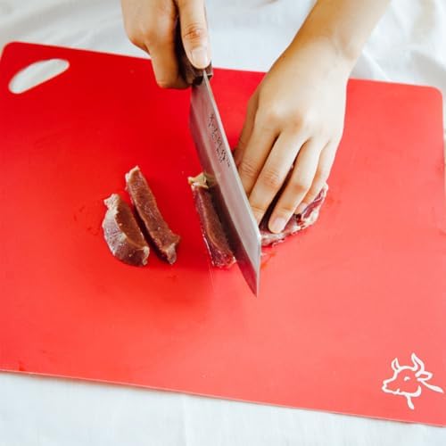 6pcs Plastic Cutting Boards Set, Thickened Bendable Rectangular