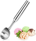 Ice Cream Scoop, 7.9 inches One-Piece Design Stainless Steel Scooper