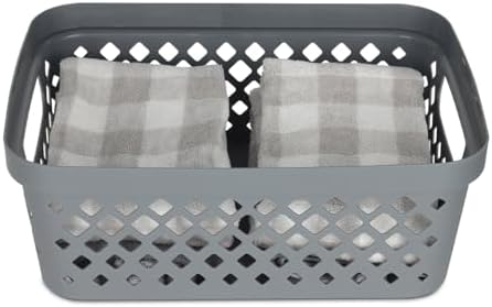 Glad Plastic Storage Basket Set, Value Pack of 6 | Open Storage Bins
