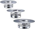 Bathroom Drain Strainers (Set of 3 Sizes), Hair Catcher for Bathroom