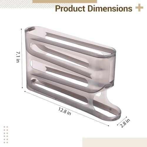 Egg Holder for Fridge, 4-Tier Auto Rolling FIFO Egg Dispenser for Eggs