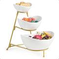 Miamolo 3 Tier Serving Bowls with Stand for Entertaining Party