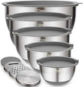 Wildone Mixing Bowls with Airtight Lids Set, 5PCS Stainless Steel