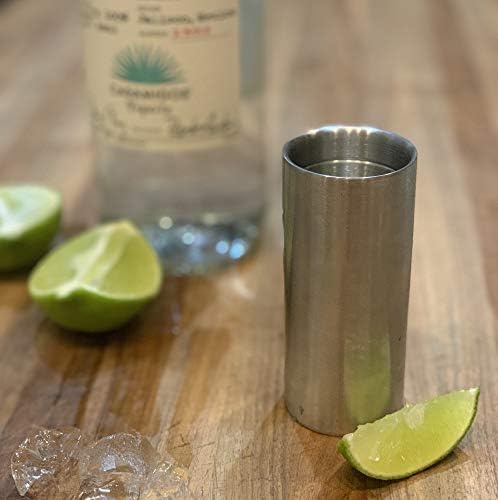Outset Bartending Tool, Double Wall Cocktail Measuring Jigger, 2 in 1