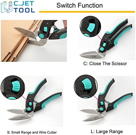 C.JET TOOL 10" Heavy Duty Carpet Cutter, Industrial Scissors