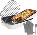 Enamel Turkey Roasting Pan with Rack Set, 14&17 Inch