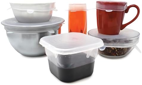 Norpro 6 Piece Reusable Silicone Lids, 2.5" to 11"