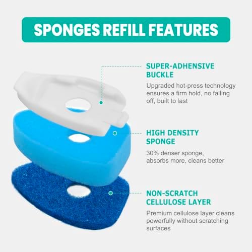 Dish Wand Replacement Sponge Heads
