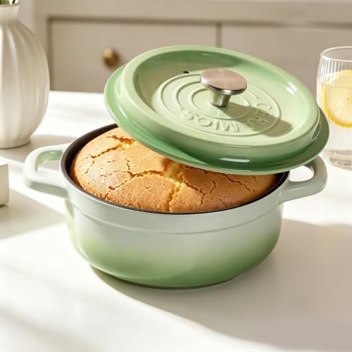 Ceramic Dutch Oven Pot with Lid, 3.17 QT Lightweight Nonstick