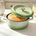 Ceramic Dutch Oven Pot with Lid, 3.17 QT Lightweight Nonstick