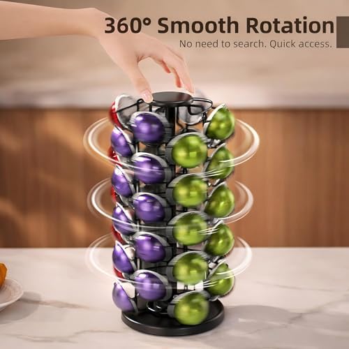 Nespresso Vertuo Pod Carousel Holder, 40 Pod, Black