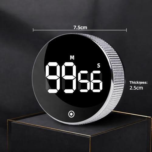 Digital Kitchen Timer, Large LED, Magnetic Countdown