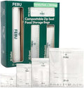 FEBU Compostable Food Storage Bags Variety Pack, 260 Count