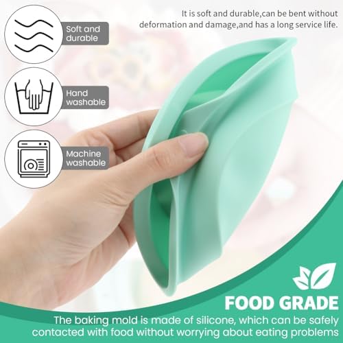 4Pcs Silicone Air Fryer Egg Mold,Reusable Nonstick Silicone Egg Bite