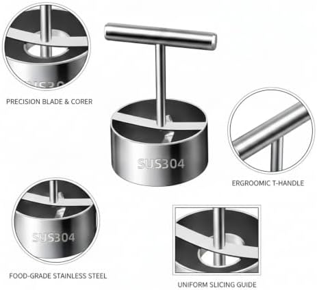 Stainless Steel Fruit Corer and Slicer for Apples and Pineapples