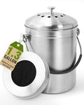 1.3 Gallon Stainless Steel Countertop Compost Bin