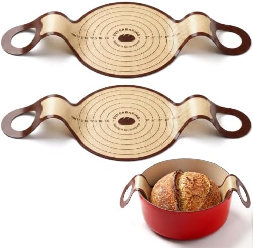 Pro Silicone Bread Sling, 9in Round, Set of 2