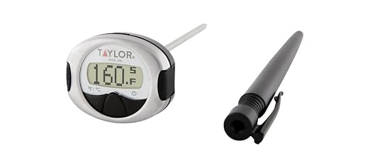 Taylor Pro Instant Read Digital Food Thermometer – Stainless Steel Probe by Taylor