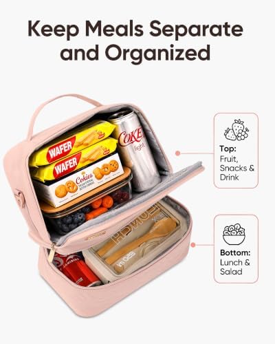 NISHEL Lunch Bag for Women, lunch box with Insulated Compartment and