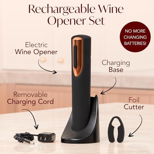 Rechargeable Electric Wine Opener and Electric Wine Preserver with