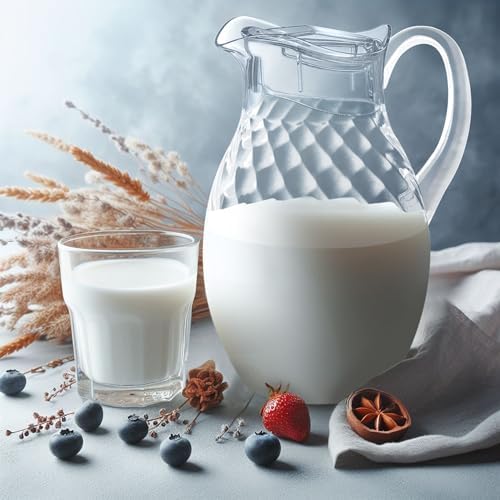 Abby - Bubbly Whirly Grand - Plastic Pitcher (96 oz, 3 Quart), Clear