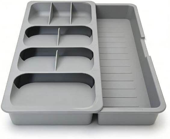 Expandable Cutlery Drawer Organizer, Adjustable Kitchen Drawer Tray