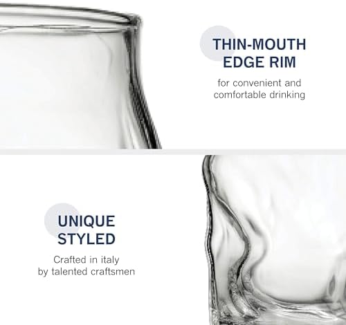 Bormioli Rocco Sorgente Cooler Glasses, 15.5 Oz - Clear, Set of 4