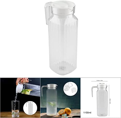 1 quart plastic pitcher with lid and spout 1l milk jug 500ml acrylic