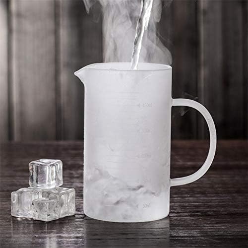 1L Glass Measuring Cups Jugs with Lid Large Measuring Pitcher Beaker