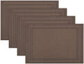 Winknowl Placemats Set of 4,Heat Resistant Woven Vinyl Washable PVC
