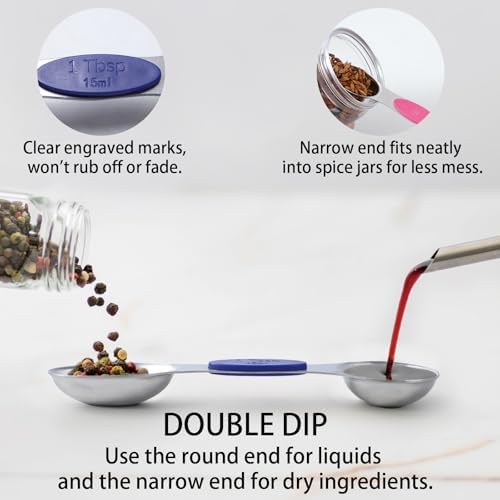 12 PCS Measuring Cups and Spoons Set Stainless Steel, 5 Measuring Cups
