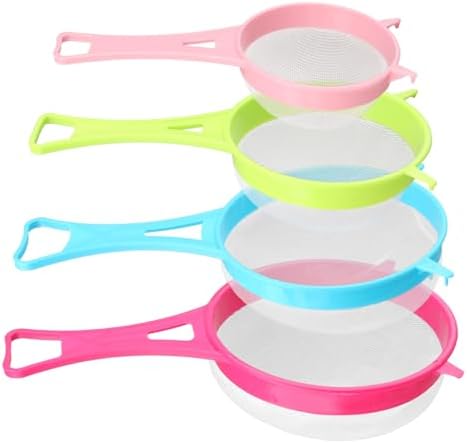 4Pcs Fine Mesh Strainer Set, Solid-Liquid Separator Gadget, Plastic