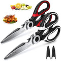 Heavy Duty Kitchen Scissors 2-Pack, Ultra Sharp Stainless Steel Meat