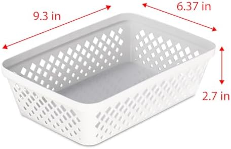 Glad Plastic Storage Basket Set - Multipurpose Drawer Trays, Kitchen
