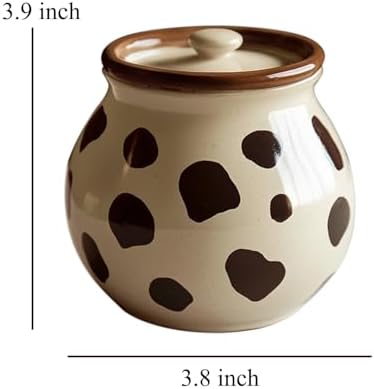 CHOOLD Retro Cow Pattern Creamer and Sugar Bowl Set, Cream Pitcher