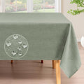 H.VERSAILTEX Linen Table Cloths Square 60 x 60 Inch Premium Tablecloth