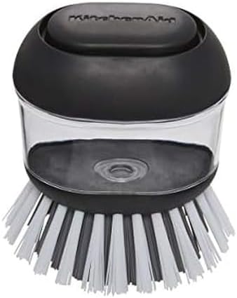 KitchenAid Soap Dispensing Palm Brush, Black