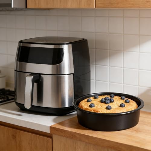 HOIGON 6 Inch Cake Pans Set of 4, Non-Stick Round Baking Tins with