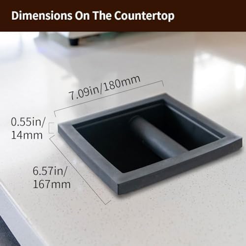 watchget Bottomless Espresso Knock Box, Built-in Coffee Ground