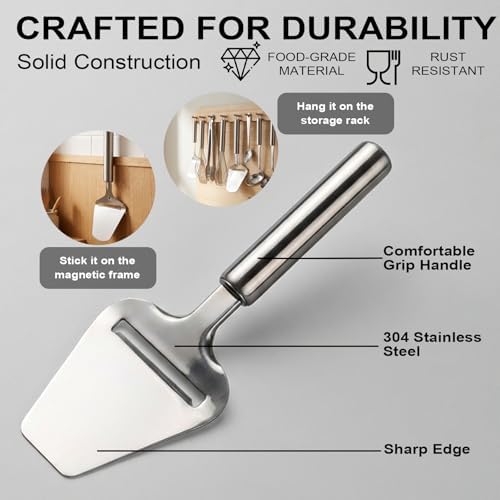 Kitchen Baking Combo Set - Stainless Bench Scraper - Cheese Slicer
