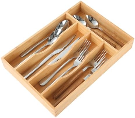 Bamboo Kitchen Drawer Organizer, 8.25"