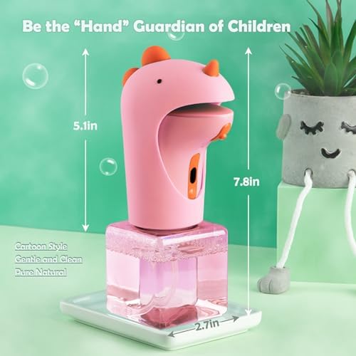 Seawah Automatic Foam Soap Dispenser - IPX6 Waterproof Cute Dinosaur