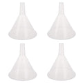 DEDC 4 Pack Clear Plastic Filter Funnel, Small Oil Funnels by DEDC
