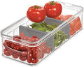 iDesign Recycled Plastic Crisp Large Divided Fruit and Vegetable